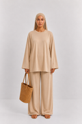 Burkini Yamina beige 3 pièces