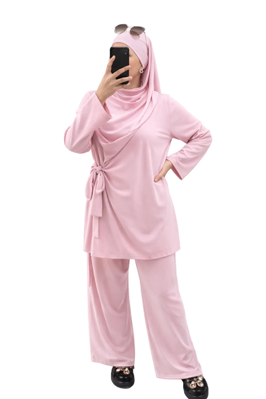 Burkini Santorini 3 pièces Rose Pale