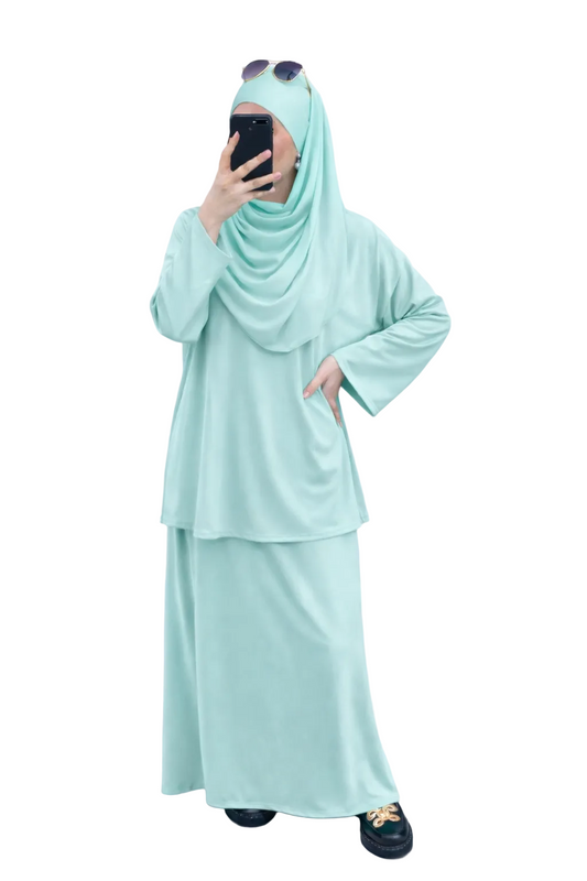 Burkini Doha jupe avec legging 3 pièces