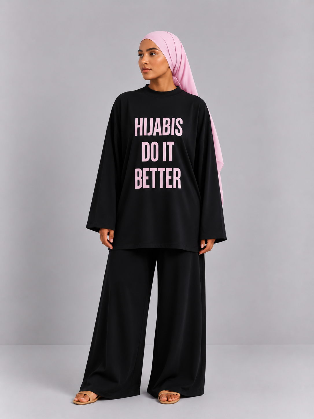 Teeshirt coton oversize HIJABIS DO IT BETTER (précommande pour le 10 septembre)