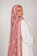 Hijab broderie anglaise