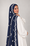 Hijab broderie anglaise
