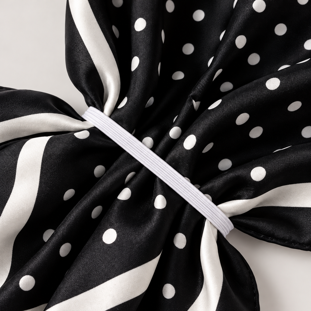 Hijab élastique pois