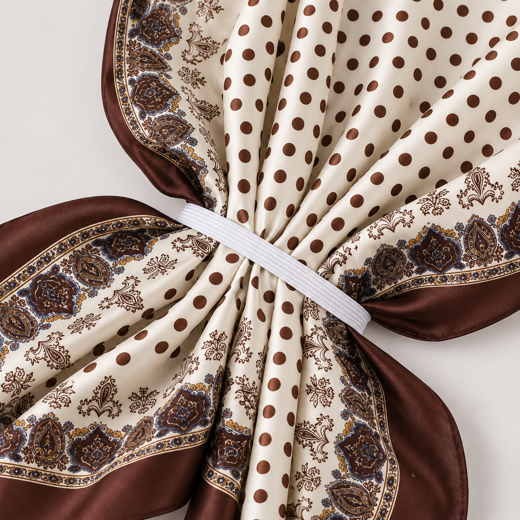 Hijab élastique pois