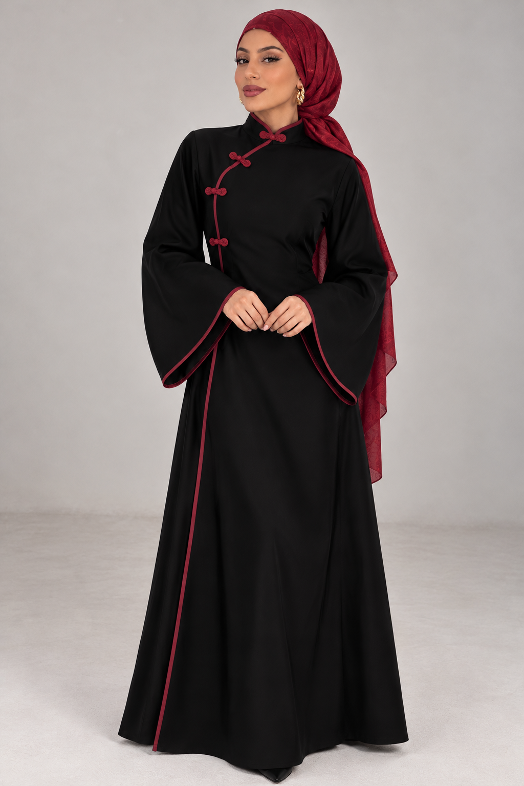 Robe longue évasée Red